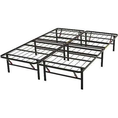 Amazon Basics Schwarzes Stahl Plattform-Bettgestell - 140x200 cm - Ohne Werkzeuge Amazon Basics Schwarzes Stahl Plattform-Bettgestell - 140x200 cm - Ohne Werkzeuge