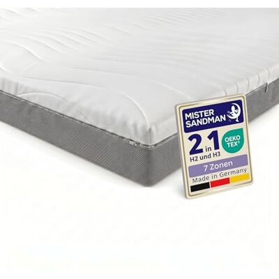 Mister Sandman Matratze – Ergonomische 7-Zonen Kaltschaummatratze – Härtegrad 3 (H3) – Rollmatratze mit waschbarem Bezug – Öko-Tex Zertifiziert – Höhe 13 cm (160x200) Mister Sandman Matratze – Ergonomische 7-Zonen Kaltschaummatratze – Härtegrad 3 (H3) – Rollmatratze mit waschbarem Bezug – Öko-Tex Zertifiziert – Höhe 13 cm (160x200)