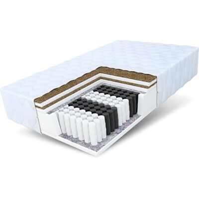 ŚpijZdrowo - Kokosowy 160x200 - 27 cm - Pocket 9-zone - Mattress ŚpijZdrowo - Kokosowy 160x200 - 27 cm - Pocket 9-zone - Mattress