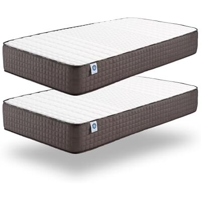 Naturalex Titanium Pack de 2 colchones 70x190 cm Höhe 21 cm Kaltschaummatratze Pack x2 Härtegrad H2 Öko-Tex Zertifiziert Viskoelastischer Schaumstoff + Blauer Latex 7 Zonen Naturalex Titanium Pack de 2 colchones 70x190 cm Höhe 21 cm Kaltschaummatratze Pack x2 Härtegrad H2 Öko-Tex Zertifiziert Viskoelastischer Schaumstoff + Blauer Latex 7 Zonen