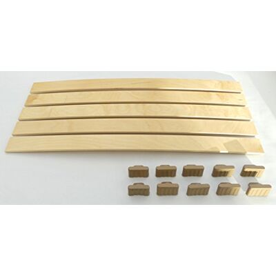 JUSNOVA Set: Federholzleisten (8x53mm) + Befestigungs Kappen zur Selbstmontage für Futon, Bett oder Caravan Stärke 8mm x Breite 53mm (20 Kappen 1003 + 10 Leisten (Länge 837mm)) JUSNOVA Set: Federholzleisten (8x53mm) + Befestigungs Kappen zur Selbstmontage für Futon, Bett oder Caravan Stärke 8mm x Breite 53mm (20 Kappen 1003 + 10 Leisten (Länge 837mm))