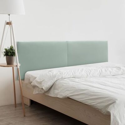 DHOME Kopfteil aus Kunstleder oder Stoff, Acualine, einfarbig, 2-teilig, gepolstert, modernes Design, 180 cm, Doppelbetten (180/190 cm Bett) DHOME Kopfteil aus Kunstleder oder Stoff, Acualine, einfarbig, 2-teilig, gepolstert, modernes Design, 180 cm, Doppelbetten (180/190 cm Bett)
