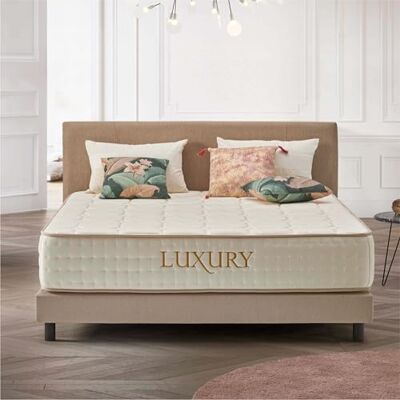 Naturalex Luxury Matratze 140x200 cm Höhe 30 cm Taschenfederkernmatratze H3/H4 Ergonomie + Hypoallergen + Wendbar Latex Blue 7 Zonen Öko-Tex Zertifiziert Naturalex Luxury Matratze 140x200 cm Höhe 30 cm Taschenfederkernmatratze H3/H4 Ergonomie + Hypoallergen + Wendbar Latex Blue 7 Zonen Öko-Tex Zertifiziert