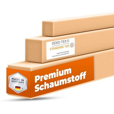 saarschaum • Schaumstoffstreifen Matratzenverlängerung • Schaumstoff Zuschnitt • Bett Lückenfüller • Matratzenausgleich • Matratzenverbinder • Polster • HR4030 15x20x140cm saarschaum • Schaumstoffstreifen Matratzenverlängerung • Schaumstoff Zuschnitt • Bett Lückenfüller • Matratzenausgleich • Matratzenverbinder • Polster • HR4030 15x20x140cm