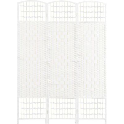 HOMCOM 3-teiliger klappbarer Raumteiler Sichtschutz 120x170cm Weiß Freistehender Paravent Trennwand Separator, Wohnzimmer, Schlafzimmer, Büro HOMCOM 3-teiliger klappbarer Raumteiler Sichtschutz 120x170cm Weiß Freistehender Paravent Trennwand Separator, Wohnzimmer, Schlafzimmer, Büro
