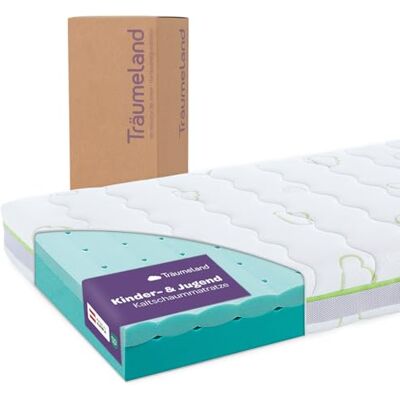 Träumeland Kindermatratze 100x200 15cm Matratze für Kinder Oeko-TEX Zertifiziert feuchtigkeitsregulierend Allergiker geeignet mit waschbarem Tencel Bezug Waldduft Made in Austria Träumeland Kindermatratze 100x200 15cm Matratze für Kinder Oeko-TEX Zertifiziert feuchtigkeitsregulierend Allergiker geeignet mit waschbarem Tencel Bezug Waldduft Made in Austria
