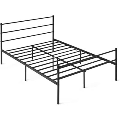 Amazon Bettgestell mit Kopfteil, rutschfest mit Stahllamellen, Metall, Nicht klappbar, 140 x 200 cm, Doppelbett, schwarz Amazon Bettgestell mit Kopfteil, rutschfest mit Stahllamellen, Metall, Nicht klappbar, 140 x 200 cm, Doppelbett, schwarz