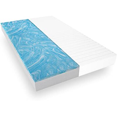 Mister Sandman Gelschaummatratze 140 x 200 cm – Ergonomische 7-Zonen-Matratze mit Kaltschaum & Gelschaumkern – Härtegrad H2 & H3 – atmungsaktiv & kühlend – Höhe 15 cm Mister Sandman Gelschaummatratze 140 x 200 cm – Ergonomische 7-Zonen-Matratze mit Kaltschaum & Gelschaumkern – Härtegrad H2 & H3 – atmungsaktiv & kühlend – Höhe 15 cm