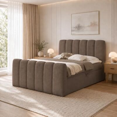 Home Collective Boxspringbett Polsterbett Doppelbett Bubble Bouclé Bett mit Stauraum viele Größen und Farben Topper inklusive modernes Design Schlafzimmer Jugendzimmer Möbel Braun 180x200 cm Home Collective Boxspringbett Polsterbett Doppelbett Bubble Bouclé Bett mit Stauraum viele Größen und Farben Topper inklusive modernes Design Schlafzimmer Jugendzimmer Möbel Braun 180x200 cm