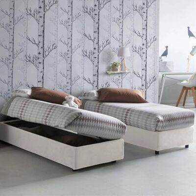Talamo Italia Diletta Bett - 80x190cm, Weiß, Seitliche Öffnung Talamo Italia Diletta Bett - 80x190cm, Weiß, Seitliche Öffnung