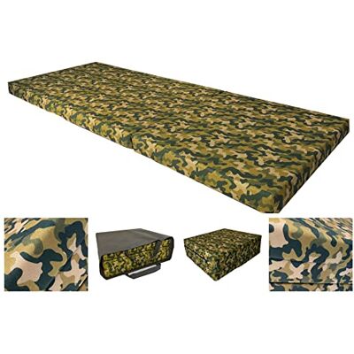 FORTISLINE Klappmatratze 195x80x9 cm, 3-teilige Faltmatratze, Gästematratze, Reisematratze und Campingmatratze, Schaumstoffmatratze mit abnehmbarem Bezug, Oeko-TEX, hergestellt in der EU FORTISLINE Klappmatratze 195x80x9 cm, 3-teilige Faltmatratze, Gästematratze, Reisematratze und Campingmatratze, Schaumstoffmatratze mit abnehmbarem Bezug, Oeko-TEX, hergestellt in der EU