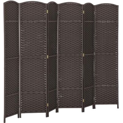 HOMCOM Paravent 6-teilig Raumteiler Faltbar Sichtschutz 240x170 cm Braun Trennwand aus Kiefernholz, Raumtrenner, Stellwand, für Schlafzimmer Wohnzimmer HOMCOM Paravent 6-teilig Raumteiler Faltbar Sichtschutz 240x170 cm Braun Trennwand aus Kiefernholz, Raumtrenner, Stellwand, für Schlafzimmer Wohnzimmer