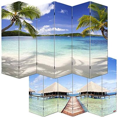 Mendler Foto-Paravent M68-170x240cm, Strand Paravent, Raumteiler, Trennwand, MVG-Zertifiziert Mendler Foto-Paravent M68-170x240cm, Strand Paravent, Raumteiler, Trennwand, MVG-Zertifiziert