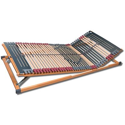 FMP Matratzenmanufaktur 7 Zonen Lattenrost Rhodos® KF, Kopf- und Fußteil verstellbar, 44 Leisten, Querholme BUCHE massiv, Mittelgurt, fertig montiert, TÜV/GS Gesichert Geprüft ID 111121290, 90 x 200 cm FMP Matratzenmanufaktur 7 Zonen Lattenrost Rhodos® KF, Kopf- und Fußteil verstellbar, 44 Leisten, Querholme BUCHE massiv, Mittelgurt, fertig montiert, TÜV/GS Gesichert Geprüft ID 111121290, 90 x 200 cm