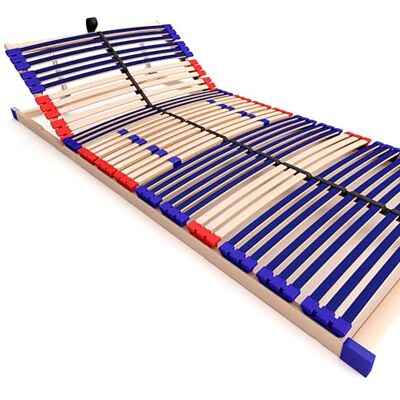 Schlummerparadies stabiler Lattenrost 100% BUCHE Lattenrahmen Kopfteil verstellbar SCHULTERFRÄSUNG, 7 Zonen, 42 Federleisten, Härte-Regulierung, Mittelgurt SLEEP BEST 42® VARIO unmontiert (70x200cm) Schlummerparadies stabiler Lattenrost 100% BUCHE Lattenrahmen Kopfteil verstellbar SCHULTERFRÄSUNG, 7 Zonen, 42 Federleisten, Härte-Regulierung, Mittelgurt SLEEP BEST 42® VARIO unmontiert (70x200cm)