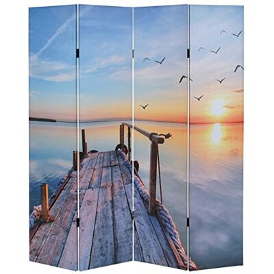 Mendler Foto-Paravent T234 170x160cm Sonnenuntergang Paravent, Trennwand, MVG-Zertifiziert Mendler Foto-Paravent T234 170x160cm Sonnenuntergang Paravent, Trennwand, MVG-Zertifiziert