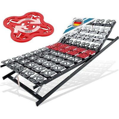 Matratzen Perfekt Tellerlattenrost 80x200cm 12,5cm Hoch Verstellbar Fertig montiert 55 ergonomische Tellermodule Härtegrad-Regulierung 5-Zonen belastbar bis 200 kg Matratzen Perfekt Tellerlattenrost 80x200cm 12,5cm Hoch Verstellbar Fertig montiert 55 ergonomische Tellermodule Härtegrad-Regulierung 5-Zonen belastbar bis 200 kg