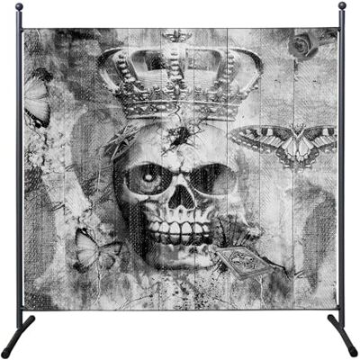 Quick-star - Paravent 180 x 180 cm Skull - Raumteiler Quick-star - Paravent 180 x 180 cm Skull - Raumteiler