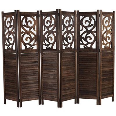 Mendler Paravent Istanbul 170x240cm, braun Raumteiler, Trennwand, Sichtschutz, Ornamente Mendler Paravent Istanbul 170x240cm, braun Raumteiler, Trennwand, Sichtschutz, Ornamente