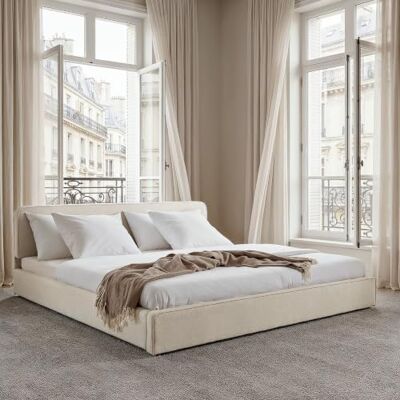 IDIMEX LATINI Polsterbett mit höhenverstellbarem Kopfteil, 180x200 cm, Cremeweiß- Doppelbett inklusive Lattenrost, ideal für zwei Personen, Bettgestell stabil und bequem, modernes Design für das Schlafzimmer IDIMEX LATINI Polsterbett mit höhenverstellbarem Kopfteil, 180x200 cm, Cremeweiß- Doppelbett inklusive Lattenrost, ideal für zwei Personen, Bettgestell stabil und bequem, modernes Design für das Schlafzimmer