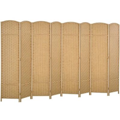 HOMCOM Paravent 8-teilig Raumteiler Faltbar Sichtschutz 320x170 cm Natur Trennwand aus Kiefernholz, Raumtrenner, Stellwand, für Schlafzimmer Wohnzimmer HOMCOM Paravent 8-teilig Raumteiler Faltbar Sichtschutz 320x170 cm Natur Trennwand aus Kiefernholz, Raumtrenner, Stellwand, für Schlafzimmer Wohnzimmer