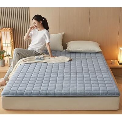 DSAoTeng Japanische Boden-Futon-Matratze, dicke Baumwolle, gesteppte Tatami-Isomatte, faltbare Matratzenauflage für Einzelbett, Doppelbett, Schlafsaal, Schlafzimmer, Gästezimmer, Mietwohnung (#2,120 x 200 cm) DSAoTeng Japanische Boden-Futon-Matratze, dicke Baumwolle, gesteppte Tatami-Isomatte, faltbare Matratzenauflage für Einzelbett, Doppelbett, Schlafsaal, Schlafzimmer, Gästezimmer, Mietwohnung (#2,120 x 200 cm)