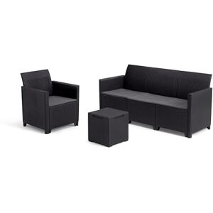 Keter Marie - Graphit-Sofa-Set - Outdoor-Möbel Keter Marie - Graphit-Sofa-Set - Outdoor-Möbel