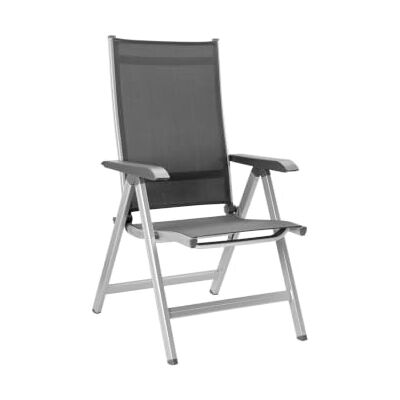 KETTLER Basic Plus Advantage Gartenstuhl-Hochlehner verstellbar einfach zusammenklappbar praktischer Klappstuhl Aluminium & robuster Kunststoff wetterfeste Gartenmöbel – silber/anthrazit KETTLER Basic Plus Advantage Gartenstuhl-Hochlehner verstellbar einfach zusammenklappbar praktischer Klappstuhl Aluminium & robuster Kunststoff wetterfeste Gartenmöbel – silber/anthrazit