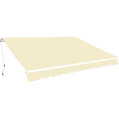 vidaXL Faltmarkise manuell 400 cm Creme - Markise vidaXL Faltmarkise manuell 400 cm Creme - Markise