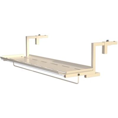 NEONMAN Balkontisch Balkongeländer Hängetisch Klappbarer Geländertisch Balkontisch Balkonbar Balkonhängetisch Balkongeländer Hängehalbtisch Hängend Höhenverstellbar Decktisch(Beige,120x25cm) NEONMAN Balkontisch Balkongeländer Hängetisch Klappbarer Geländertisch Balkontisch Balkonbar Balkonhängetisch Balkongeländer Hängehalbtisch Hängend Höhenverstellbar Decktisch(Beige,120x25cm)