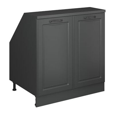 Vicco Dachschrägenschrank Rion, Anthrazit Landhaus/Anthrazit B80 x T60 cm, mit 2 Türen, platzsparend für Dachschrägen Vicco Dachschrägenschrank Rion, Anthrazit Landhaus/Anthrazit B80 x T60 cm, mit 2 Türen, platzsparend für Dachschrägen