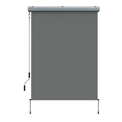 home Trends Senkrechtmarkise außen 140x250 cm – Vertikalmarkise mit Handkurbel aus Aluminium – Sichtschutz, Sonnenschutz & Windschutz für Balkon & Terrasse (Anthrazit) home Trends Senkrechtmarkise außen 140x250 cm – Vertikalmarkise mit Handkurbel aus Aluminium – Sichtschutz, Sonnenschutz & Windschutz für Balkon & Terrasse (Anthrazit)