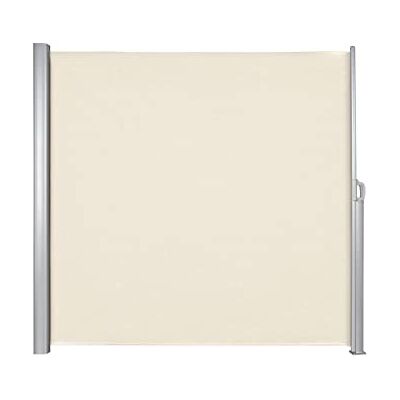 home Trends home&Trends Seitenmarkise 180 x 400 cm Beige ausziehbar Sichtschutz Markisen 280 g/㎡ Polyester, Windschutz & Sonnenschutz für Balkon, Garten, Terrasse, Aluminium home Trends home&Trends Seitenmarkise 180 x 400 cm Beige ausziehbar Sichtschutz Markisen 280 g/㎡ Polyester, Windschutz & Sonnenschutz für Balkon, Garten, Terrasse, Aluminium