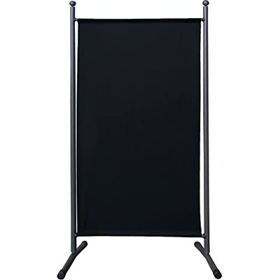 QUICK-STAR - Paravent 180 x 78 cm tela - Schwarz - Polyestergewebe - Raumteiler QUICK-STAR - Paravent 180 x 78 cm tela - Schwarz - Polyestergewebe - Raumteiler