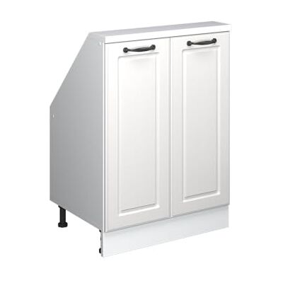 Vicco Dachschrägenschrank Rion, Weiß Landhaus/Weiß B60 x T46 cm, mit 2 Türen, platzsparend für Dachschrägen Vicco Dachschrägenschrank Rion, Weiß Landhaus/Weiß B60 x T46 cm, mit 2 Türen, platzsparend für Dachschrägen