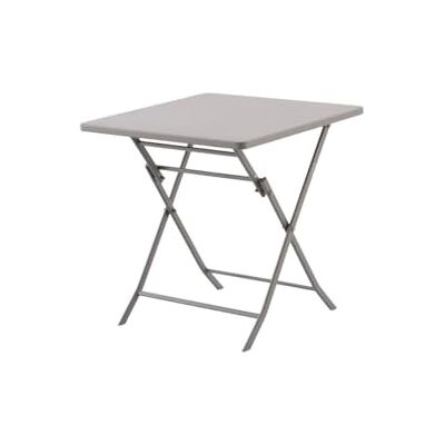 HESPERIDE Hespéride – Greensboro Quadratischer Klapptisch für 2 Personen – Verstärkter, rostfreier Stahl – Gartenmöbel für Balkon und Terrasse HESPERIDE Hespéride – Greensboro Quadratischer Klapptisch für 2 Personen – Verstärkter, rostfreier Stahl – Gartenmöbel für Balkon und Terrasse