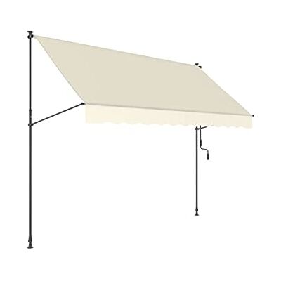 empasa Klemmmarkise 'ILANGA' Balkon Markise Klemm-Markise UV-beständig und höhenverstellbar, Farbe:elfenbein, Größe:300 x 120 cm empasa Klemmmarkise 'ILANGA' Balkon Markise Klemm-Markise UV-beständig und höhenverstellbar, Farbe:elfenbein, Größe:300 x 120 cm