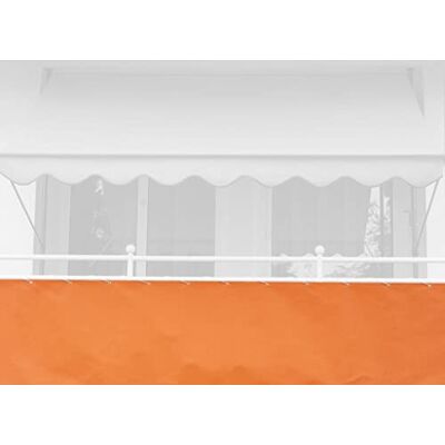 Angerer Paravista für Balkon - Orange - 90cm Höhe - 6m Länge - Wasserfest UV-beständig Angerer Paravista für Balkon - Orange - 90cm Höhe - 6m Länge - Wasserfest UV-beständig