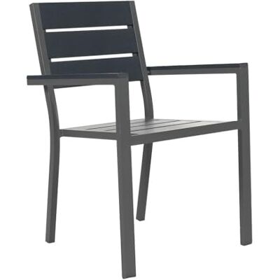 Home Deluxe stapelbarer Gartenstuhl Madera BxTxH: 56,6 x 57,5 x 85 cm Stückzahl: 3 Gestell: anthrazit, Sitzfläche: hellgrau I Campingstuhl Balkonstuhl Terrassenstuhl Home Deluxe stapelbarer Gartenstuhl Madera BxTxH: 56,6 x 57,5 x 85 cm Stückzahl: 3 Gestell: anthrazit, Sitzfläche: hellgrau I Campingstuhl Balkonstuhl Terrassenstuhl