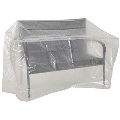 Greemotion Schutzhülle für Gartenbank wasserabweisen mit Ösen, Transparent, 160x75x78cm Greemotion Schutzhülle für Gartenbank wasserabweisen mit Ösen, Transparent, 160x75x78cm