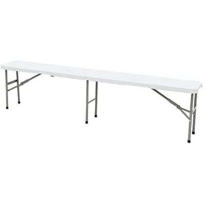 KAMBERG Klappbare Bank, 180/180 x 28 x 43,5 cm, Tragegriff. KAMBERG Klappbare Bank, 180/180 x 28 x 43,5 cm, Tragegriff.