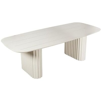 DRW Esstisch für den Außenbereich, Aluminium, Taupe, 76 x 240 x 100 cm DRW Esstisch für den Außenbereich, Aluminium, Taupe, 76 x 240 x 100 cm