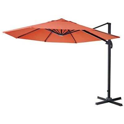 Mendler - Hwc-a96 Rotondo 3m - Orange - Regenschirm Mendler - Hwc-a96 Rotondo 3m - Orange - Regenschirm
