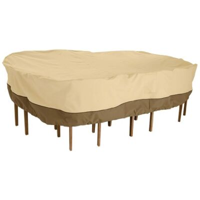 Classic Accessories Patio-Tisch und Stuhl-Set-Abdeckung für die Terrasse Rechteckig/Oval, XL Classic Accessories Patio-Tisch und Stuhl-Set-Abdeckung für die Terrasse Rechteckig/Oval, XL