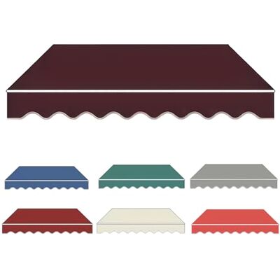 Generic Markisen Ersatzstoff Markisenbespannung, Wasserdichter Sonnenschutz Markisenstoff aus Polyester für Terrasse Balkon Garten(Maroon,280x200cm) Generic Markisen Ersatzstoff Markisenbespannung, Wasserdichter Sonnenschutz Markisenstoff aus Polyester für Terrasse Balkon Garten(Maroon,280x200cm)