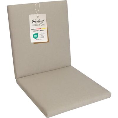 Herlag Sunny Niedriglehner-Auflage 103x50x4 cm wetterfest & UV-beständig wasserfest waschbarer Bezug mit Reißverschluss Gartenstuhl Auflage Öko-Tex 100 Natur Herlag Sunny Niedriglehner-Auflage 103x50x4 cm wetterfest & UV-beständig wasserfest waschbarer Bezug mit Reißverschluss Gartenstuhl Auflage Öko-Tex 100 Natur