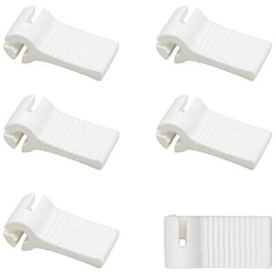 Windhager 10704 Klemmhaken, Zubehör für Seilspannmarkise/Sonnensegel, weiß, Stück:30 Stück Windhager 10704 Klemmhaken, Zubehör für Seilspannmarkise/Sonnensegel, weiß, Stück:30 Stück