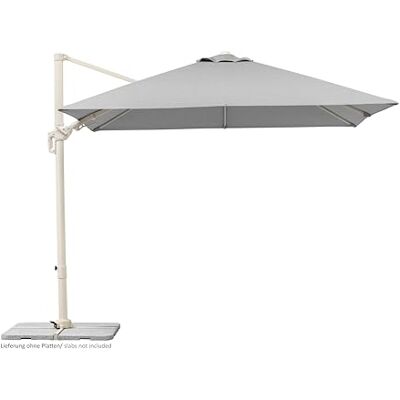 Schneider , Ampelschirm Rhodos Twist Comfy, greige, 300 x 300 cm, Alu-Stahl Gestell, Bespannung 100% Polyester Schneider , Ampelschirm Rhodos Twist Comfy, greige, 300 x 300 cm, Alu-Stahl Gestell, Bespannung 100% Polyester