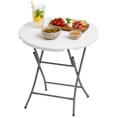 Floordirekt - Gartentisch Klappbar Rund Kunststoff 110x80 cm Buffettisch mit Tragegriff Klapptisch für Garten Terrasse und Balkon Campingtisch 6 Personen (Nagano) Floordirekt - Gartentisch Klappbar Rund Kunststoff 110x80 cm Buffettisch mit Tragegriff Klapptisch für Garten Terrasse und Balkon Campingtisch 6 Personen (Nagano)