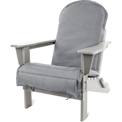 normani Faltbarer Adirondack Muskoka Gartenstuhl aus recyceltem Material Gartensessel mit passender Auflage Klappbarer Outdoor Stuhl Weiß Einheitsgröße normani Faltbarer Adirondack Muskoka Gartenstuhl aus recyceltem Material Gartensessel mit passender Auflage Klappbarer Outdoor Stuhl Weiß Einheitsgröße